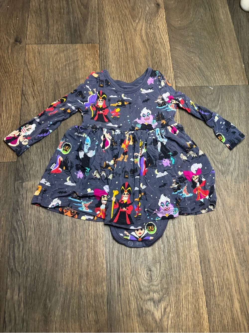 Little Sleepies Navy Halloween Disney Villains Long-Sleeve Costume Dress
